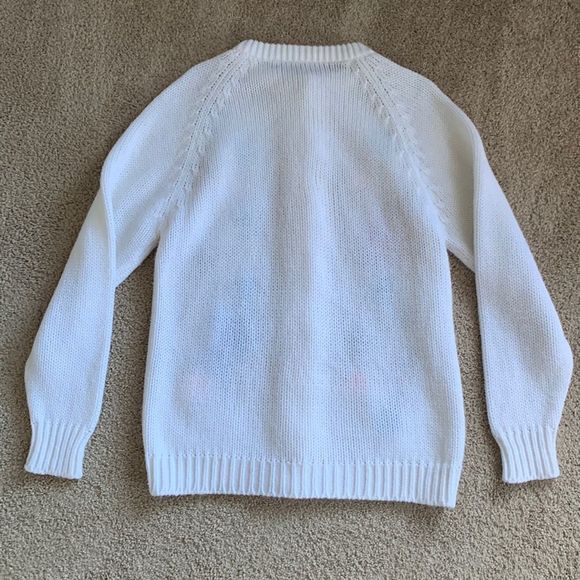 Vintage Handmade Floral Sweater Cardigan Sz Large - Picture 5 of 5